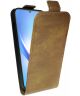 Rosso Element Samsung Galaxy A34 Hoesje Verticale Flip Case Bruin
