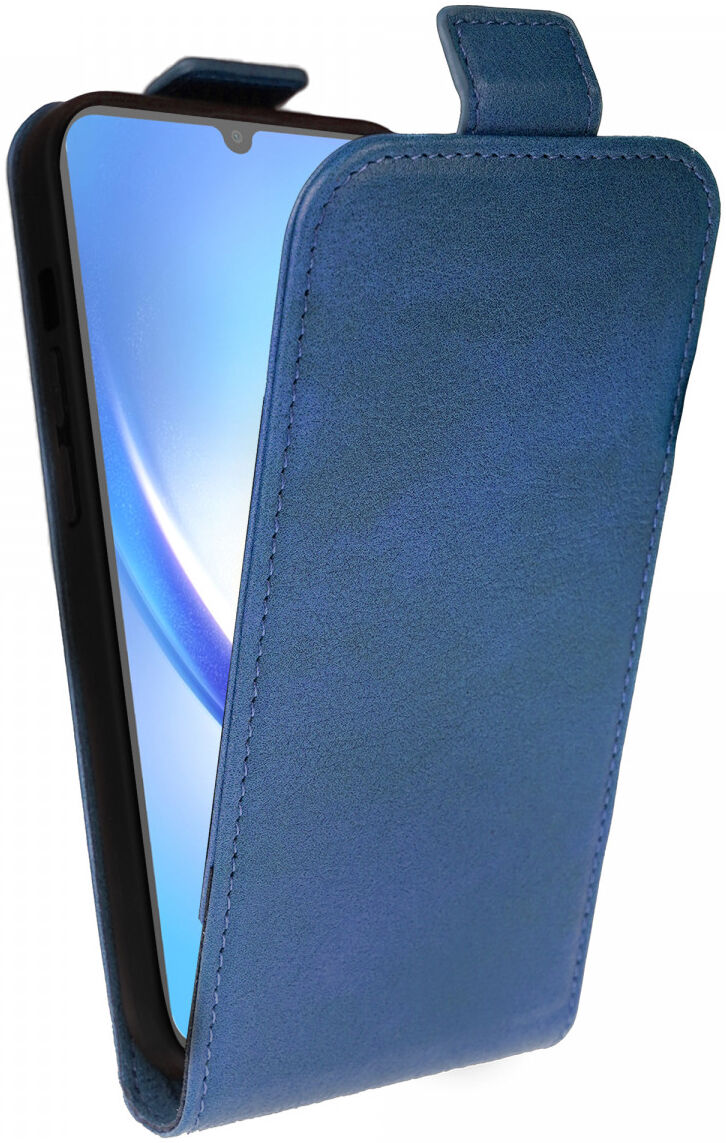 Rosso Element Samsung Galaxy A34 Hoesje Verticale Flip Case Blauw afbeelding 1