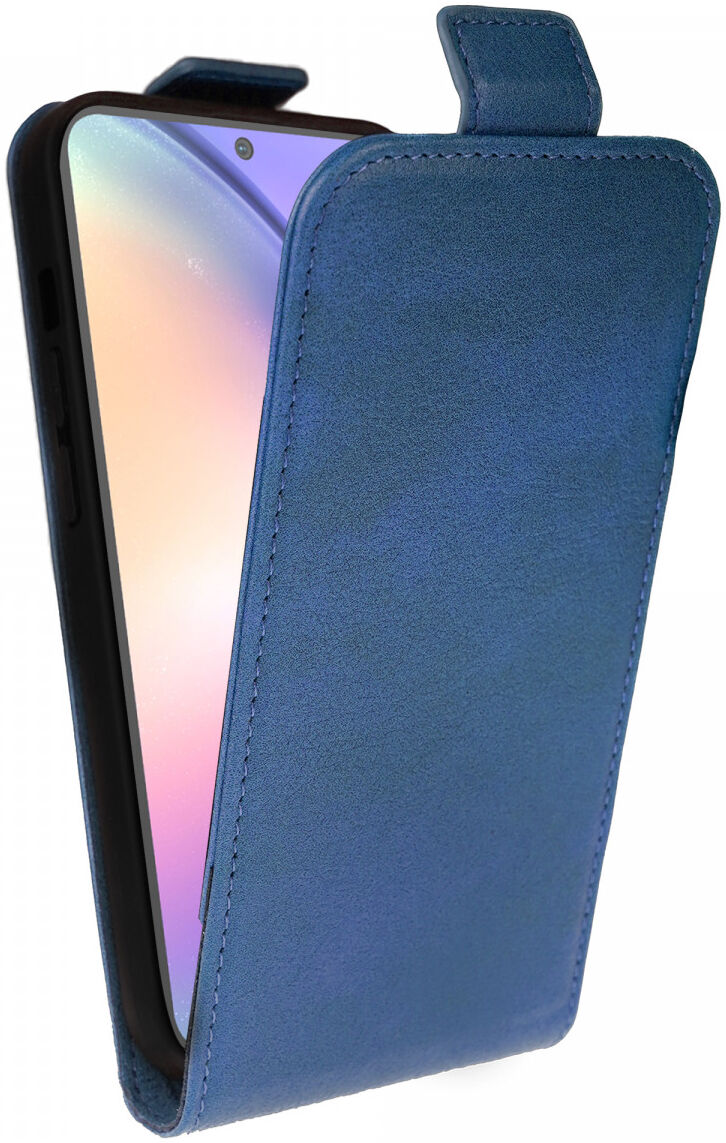 Rosso Element Samsung Galaxy A54 Hoesje Verticale Flip Case Blauw afbeelding 1