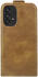 Rosso Element Samsung Galaxy A53 Hoesje Verticale Flip Case Bruin afbeelding 3