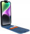Rosso Element Apple iPhone 14 Hoesje Verticale Flip Case Blauw afbeelding 2