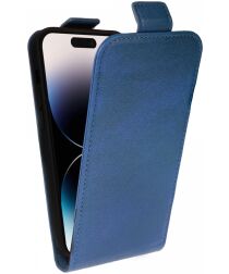 Rosso Element Apple iPhone 14 Pro Hoesje Verticale Flip Case Blauw