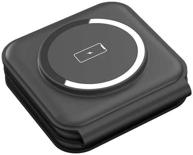 Choetech 3-in-1 Opvouwbare Draadloze Lader iPhone/AirPods/Watch Zwart afbeelding 8