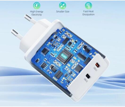 Choetech 65W GaN Snellader Adapter Telefoon/Tablet/Laptop/MacBook afbeelding 4