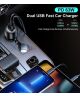 Choetech 63W Duo Fast Charge Autolader USB en USB-C Zwart