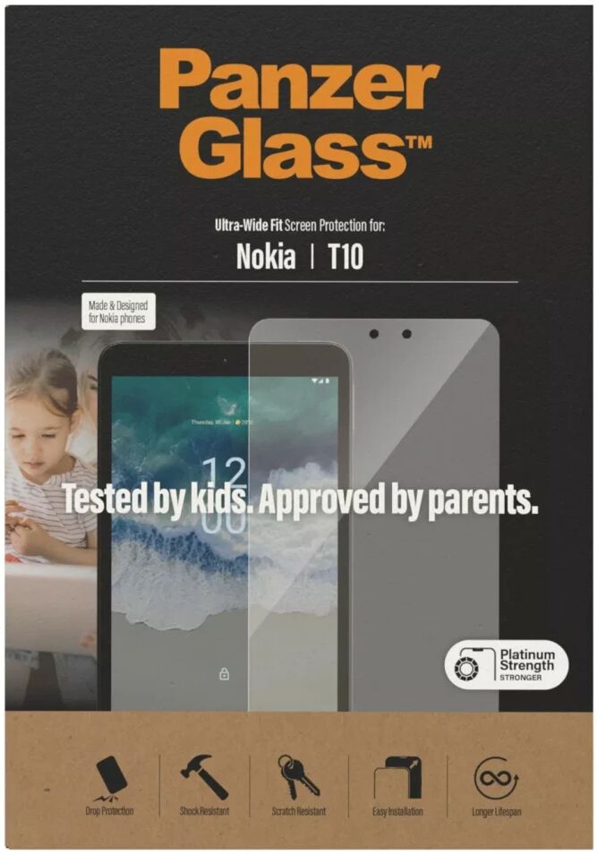 PanzerGlass Ultra-Wide Nokia T10 Screen Protector Case Friendly Glas afbeelding 4