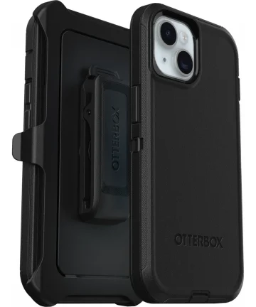 OtterBox Defender Apple iPhone 15 Hoesje Back Cover Zwart Hoesjes