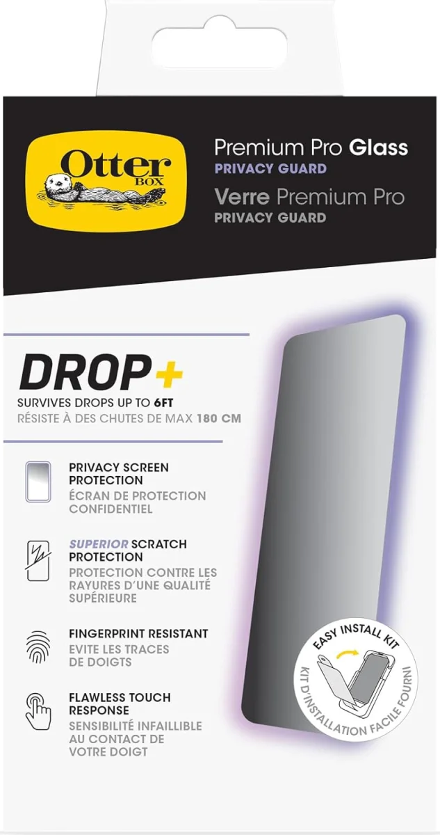 OtterBox Premium Pro Apple iPhone 15 Privacy Glass Screen Protector