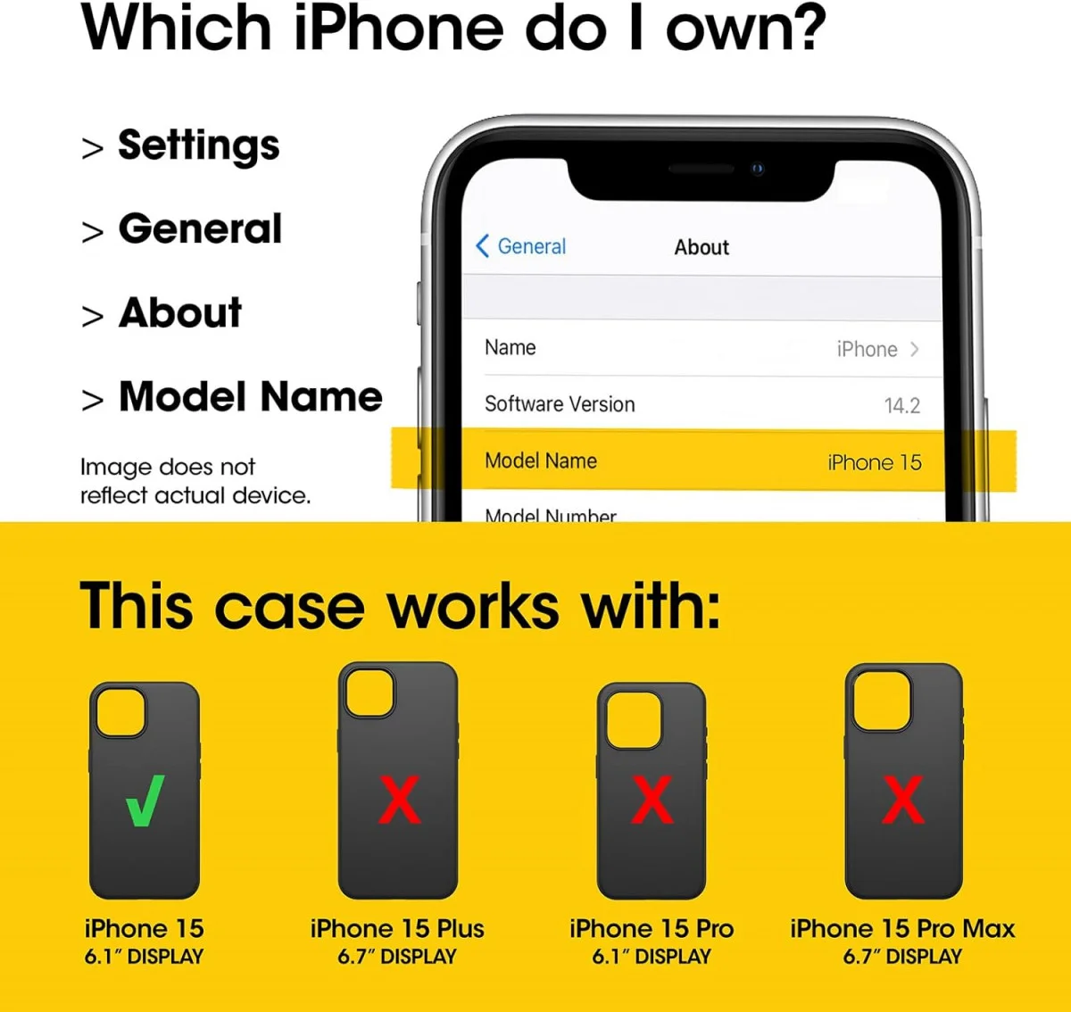 OtterBox Premium Pro Apple iPhone 15 Privacy Glass Screen Protector afbeelding 3
