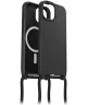 OtterBox React Necklace MagSafe iPhone 15 Hoesje met Koord Zwart