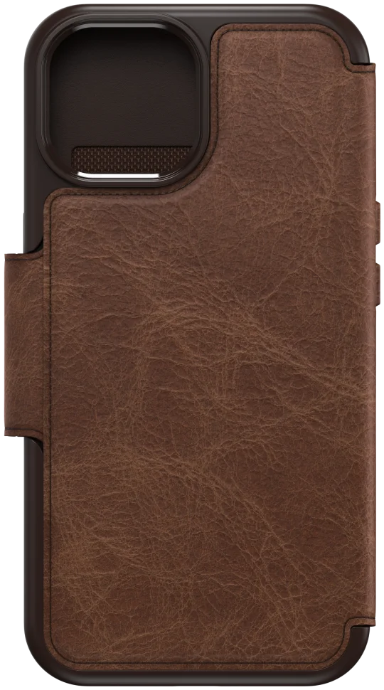 OtterBox Strada iPhone 15 Hoesje MagSafe Book Case Echt Leer Bruin afbeelding 7