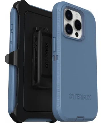 OtterBox Defender Apple iPhone 15 Pro Hoesje Back Cover Blauw Hoesjes