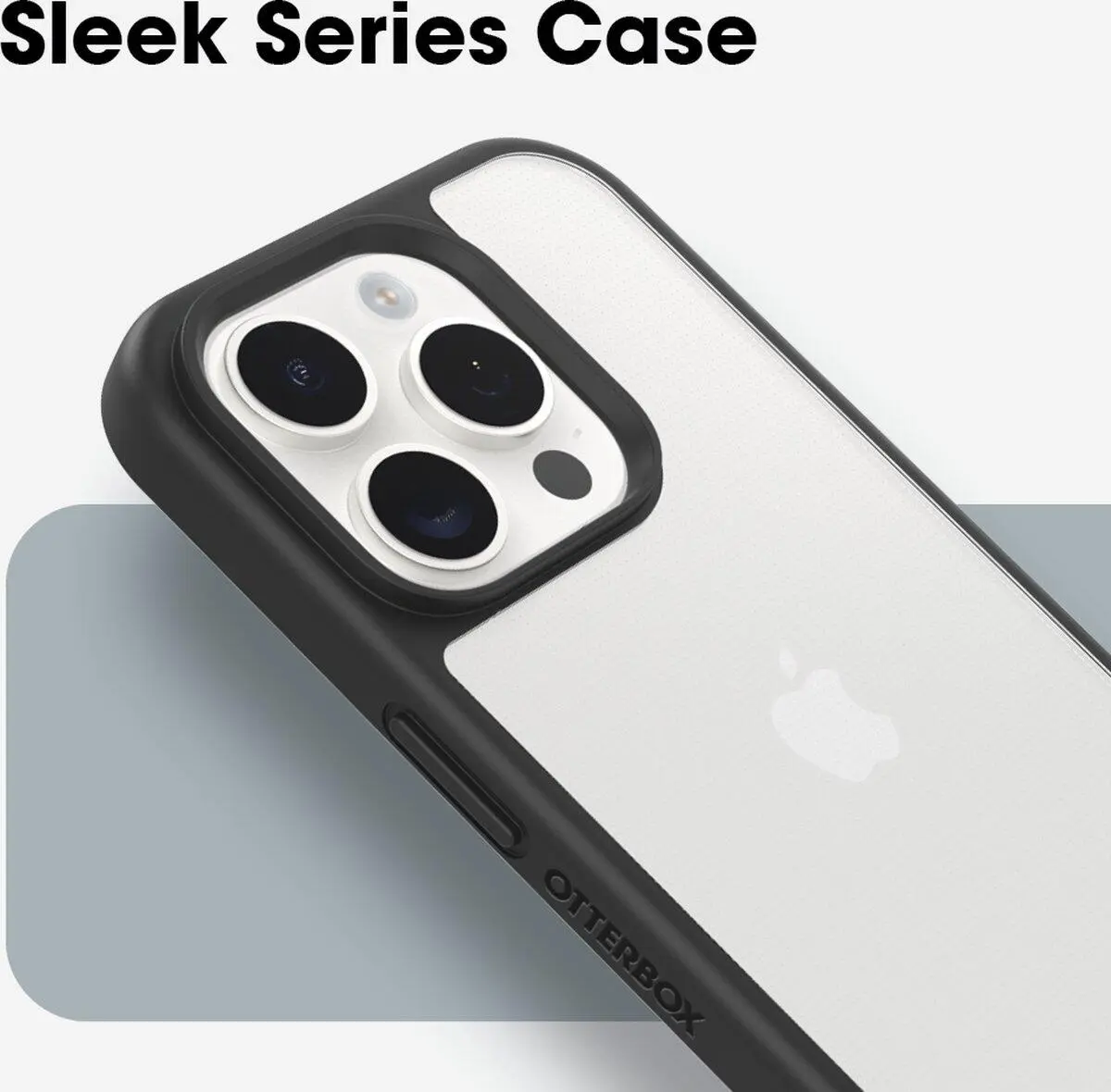 OtterBox React Apple iPhone 15 Pro Hoesje Transparant Zwart afbeelding 6
