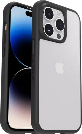 OtterBox React Apple iPhone 15 Pro Hoesje Transparant Zwart afbeelding 1