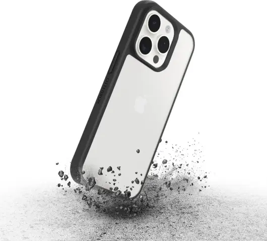 OtterBox React Apple iPhone 15 Pro Hoesje Transparant Zwart afbeelding 5