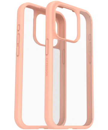 OtterBox React Apple iPhone 15 Pro Hoesje Transparant Roze Hoesjes
