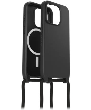 OtterBox React Necklace MagSafe iPhone 15 Pro Hoesje Koord Zwart Hoesjes