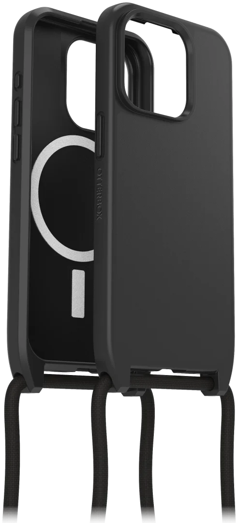 OtterBox React Necklace MagSafe iPhone 15 Pro Hoesje Koord Zwart afbeelding 6