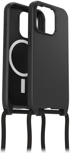 OtterBox React Necklace MagSafe iPhone 15 Pro Hoesje Koord Zwart afbeelding 6