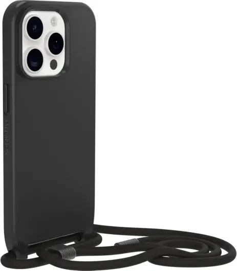 OtterBox React Necklace MagSafe iPhone 15 Pro Hoesje Koord Zwart afbeelding 2