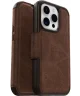 OtterBox Strada iPhone 15 Pro Hoesje MagSafe Book Case Echt Leer Bruin