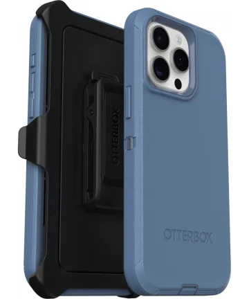 OtterBox Defender Apple iPhone 15 Pro Max Hoesje Back Cover Blauw Hoesjes