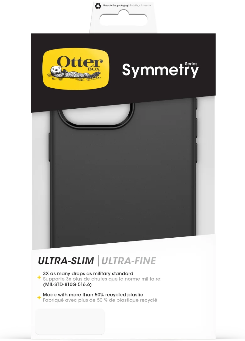 OtterBox Symmetry Apple iPhone 15 Pro Max Hoesje Zwart afbeelding 9
