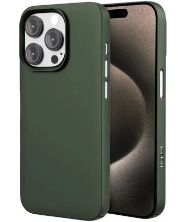 Nekit Apple iPhone 15 Pro Hoesje met MagSafe Back Cover Dun Groen Hoesjes