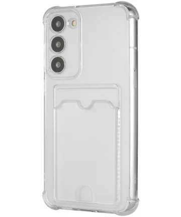 Samsung Galaxy S23 Hoesje Dun TPU met Pasjeshouder Transparant Hoesjes