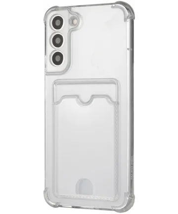 Samsung Galaxy S22 Hoesje Dun TPU met Pasjeshouder Transparant Hoesjes