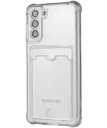 Samsung Galaxy S21 Hoesje Dun TPU met Pasjeshouder Transparant