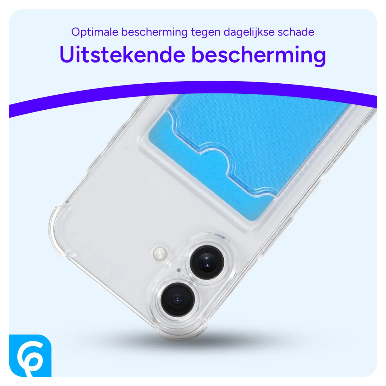 Samsung Galaxy S21 Hoesje Dun TPU met Pasjeshouder Transparant afbeelding 4