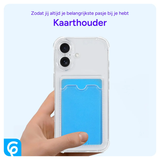 Samsung Galaxy S21 Hoesje Dun TPU met Pasjeshouder Transparant afbeelding 3