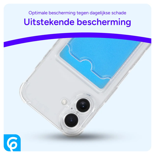 Samsung Galaxy S21 Hoesje Dun TPU met Pasjeshouder Transparant afbeelding 4