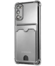 Samsung Galaxy S20 Hoesje Dun TPU met Pasjeshouder Transparant