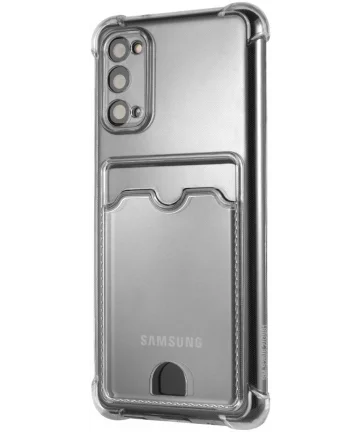 Samsung Galaxy S20 Hoesje Dun TPU met Pasjeshouder Transparant Hoesjes