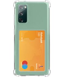 Samsung Galaxy S20 FE Hoesje Dun TPU met Pasjeshouder Transparant