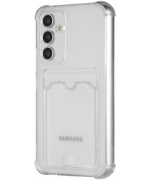Samsung Galaxy A54 Hoesje Dun TPU met Pasjeshouder Transparant
