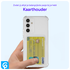 Samsung Galaxy A54 Hoesje Dun TPU met Pasjeshouder Transparant afbeelding 4