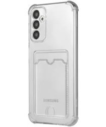 Samsung Galaxy A14 Hoesje Dun TPU met Pasjeshouder Transparant