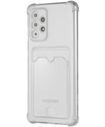 Samsung Galaxy A33 Hoesje Dun TPU met Pasjeshouder Transparant