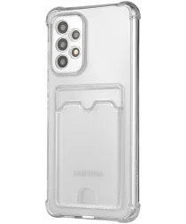 Samsung Galaxy A52 Hoesje Dun TPU met Pasjeshouder Transparant