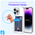 Apple iPhone 15 Pro Hoesje Dun TPU met Pasjeshouder Transparant afbeelding 3