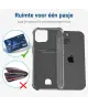 Apple iPhone 15 Plus Hoesje Dun TPU met Pasjeshouder Transparant