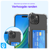 Apple iPhone 15 Hoesje Dun TPU met Pasjeshouder Back Cover Transparant afbeelding 5