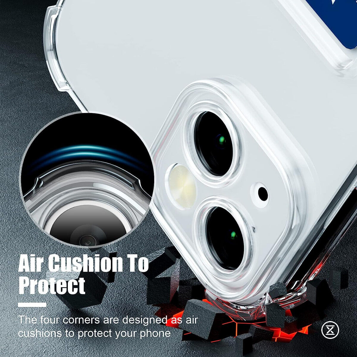 Apple iPhone 13 Mini Hoesje Dun TPU met Pasjeshouder Transparant afbeelding 3