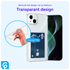 Apple iPhone 13 Mini Hoesje Dun TPU met Pasjeshouder Transparant afbeelding 2