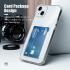 Apple iPhone 13 Mini Hoesje Dun TPU met Pasjeshouder Transparant afbeelding 5