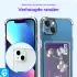 Apple iPhone 13 Hoesje Dun TPU met Pasjeshouder Back Cover Transparant afbeelding 2