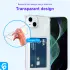 Apple iPhone 13 Hoesje Dun TPU met Pasjeshouder Back Cover Transparant afbeelding 5